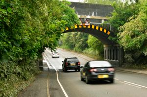 Lichfield Road was clear of flood water later in the day