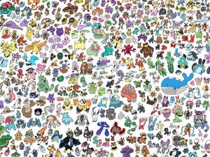 Supporting image for story: This student spent six months drawing all 807 Pokemon