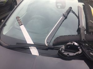 Supporting image for story: Machetes seized as police stop stolen car in Dudley