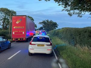 Supporting image for story: Car hits tree and overturns on A5 near Shifnal - fire crews called to release trapped occupant