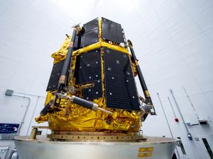 Photo provided by ispace in January 2025 showing the Resilience lunar lander