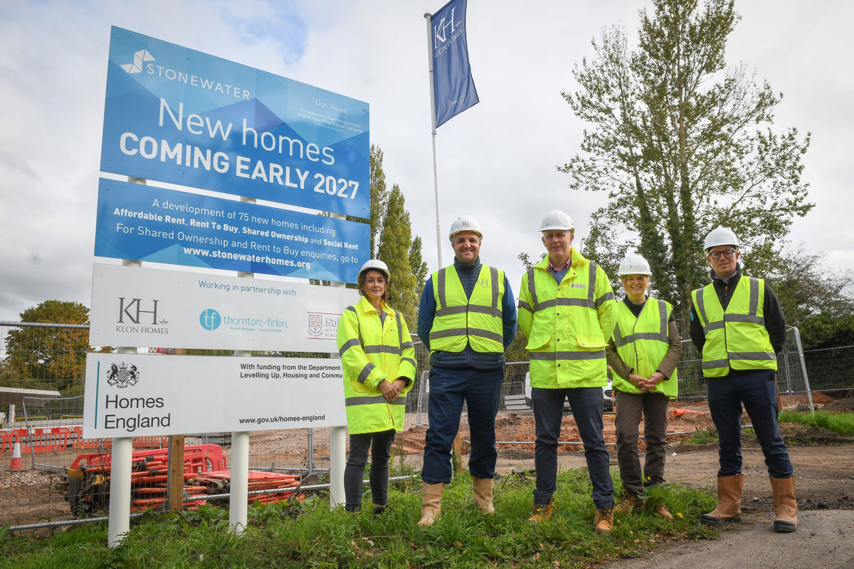Work starts on 75 affordable homes