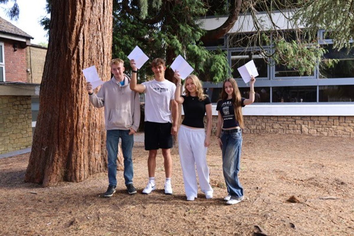 King Charles I School celebrating A-Level results