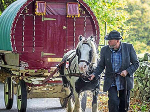 Supporting image for story: Oswestry man hits the road traveller style for charity
