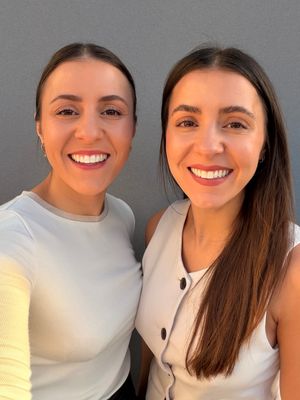 L-R: Twin sisters - Sarah and Laura Naylor