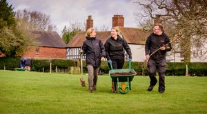 Oak tree planting at Boscobel House Shropshire. Picture by Jim Holden