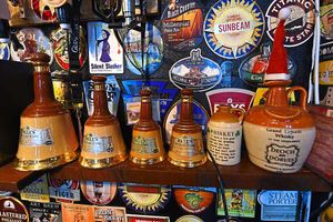 A variety of whiskies and liquers are served by Steve