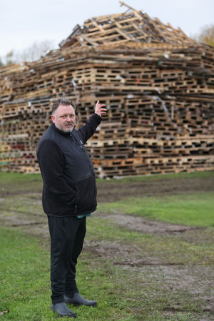 Donnington Bonfire takes place on November 8.
Pictured is the organiser, Mark Mitchell.
