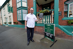 Bob Headley, of The Bradford Arms Hotel in Llanymynech on the Shropshire/Wales border