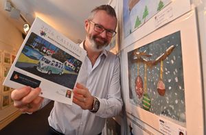 Festival Drayton Centre manager Gary Hoggarth with the new calendar and other entrants