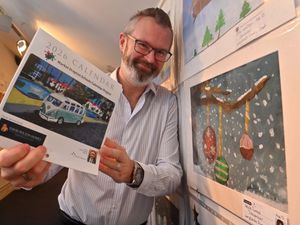 Supporting image for story: 12 months of celebrating Market Drayton creativity as children's artwork goes on display for town's community calendar