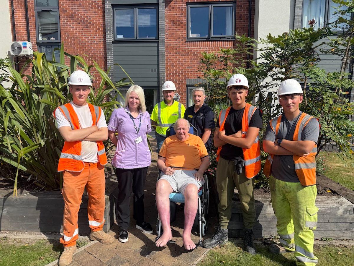 McPhillips apprentices boost green spaces at Telford care home McPhillips apprentices boost green spaces at Telford care home