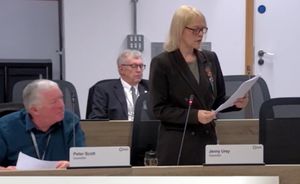 Councillor Jenny Urey speaking at the full Telford & Wrekin Council. Picture: Telford & Wrekin Council