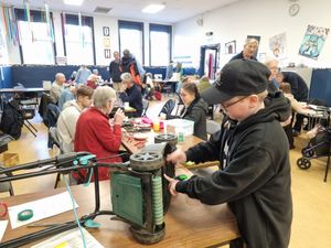 Great to see volunteers of all ages joining in with the cafe