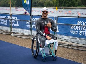 Supporting image for story: Billy Monger among thousands of swimmers in Hyde Park lake festival