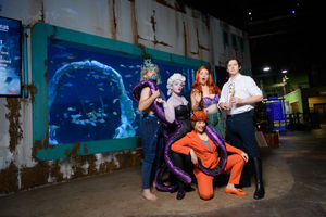 The cast of Unfortunate at Birmingham's Bear Grylls Adventure