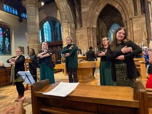 Students took part in a festive service as well