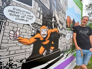 Supporting image for story: Walking Dead artist delighted to see Shrewsbury comic trail brought to life