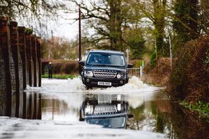 Past flooding on Gravel Hill Lane in Shrewsbury. Photo: Jamie Ricketts.