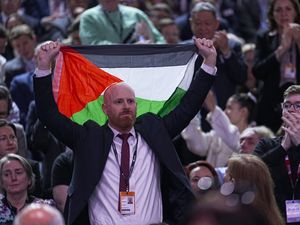 Supporting image for story: Reeves interrupted by pro-Gaza heckler during Labour conference speech