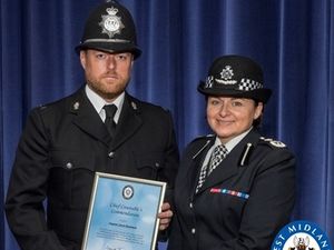 Supporting image for story: Award for officer who caught three burglars in Halesowen single-handed