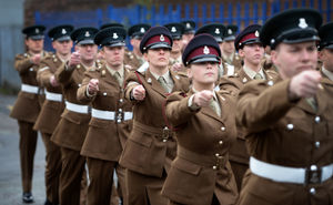 The parade for the Remembrance Sunday commemorations in Dudley. All Dudley images: Tim Thursfield