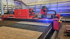 The new Viper Twin Head XPR460 CorePlus plasma cutting machine at RMP Products in Walsall