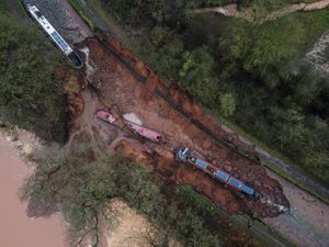 Supporting image for story: Major incident declared after canal ‘sinkhole’ leaves boats stranded