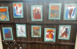 Edvard Munch's Scream and its recreations by the nurseruy children