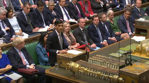 Chancellor Rishi Sunak delivers his Budget in the House of Commons