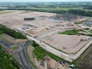 Supporting image for story: Watch: Aerial footage shows progress on former power station land in Rugeley as island is completed
