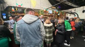 Punters celebrate St Patricks Day in Birmingham