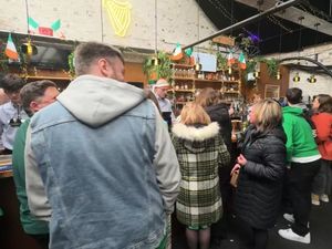 Punters celebrate St Patricks Day in Birmingham