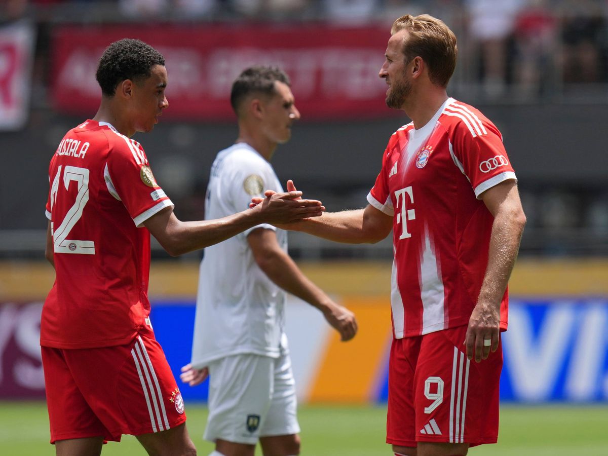 Jamal Musiala hits hat-trick as Bayern Munich put ten past Auckland