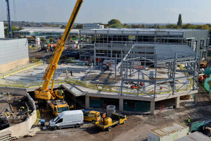 Work continues on the Riverside development, Stafford