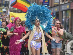Supporting image for story: Shrewsbury Pride: 35 pictures of singing, dancing and flamboyant costumes as the LGBTQ+ community celebrate in style