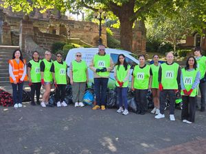 Supporting image for story: McDonald’s volunteers take part in litter pick in Wolverhampton City Centre