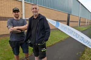 Slawek Hingerty and Richard Timmins were among the business owners left disrupted by the fire