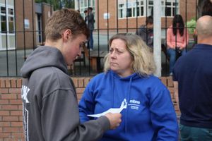 GCSE results day at The Marches School