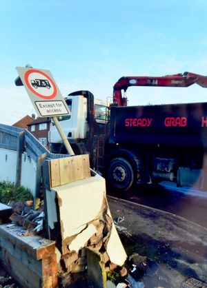 A vehicle first smashed into the frontage in January 2016