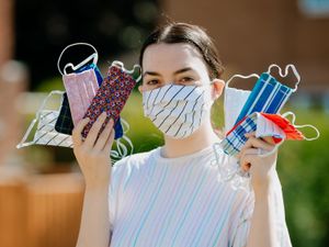 Supporting image for story: Reverend's daughter turns to making face masks after nursing mother back to health