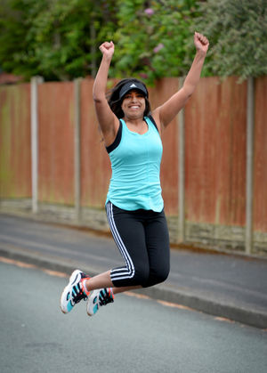 Savina Raju, head of science at Joseph Leckie Academy in Walsall, is running 100 miles this month to mark her birthday.