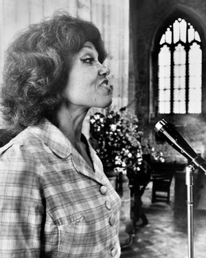 The audience was given the go-ahead to applaud when she sang at St Laurence's Church, Ludlow, on Saturday, July 6, 1968. 