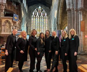 The Peakes Travel Elite team at St Mary's Church