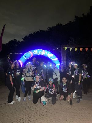 The Cygnet Health Care team shined throughout the fundraiser donned in light-up headbands and waving glow sticks.