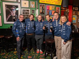 Supporting image for story: Celebrities embark on 555-mile cycle for MND research and deliver Lions match ball