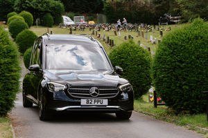 Perry & Phillips Funeral Directors takes delivery of its new hearse and limousine and welcomes two new staff members. Pictured here at Bridgnorth Cemetery