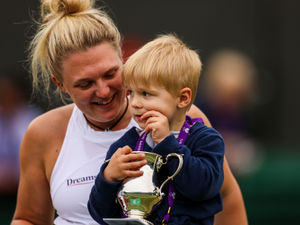 Supporting image for story: Jordanne Whiley celebrates Wimbledon victory with son