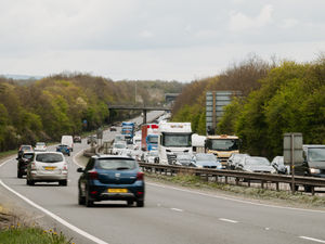 Supporting image for story: 'Severe delays' and four miles of queues on A5 near Shrewsbury amid reports of broken-down lorry