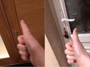 Supporting image for story: This girl invented the ultimate way to remember if you locked the front door